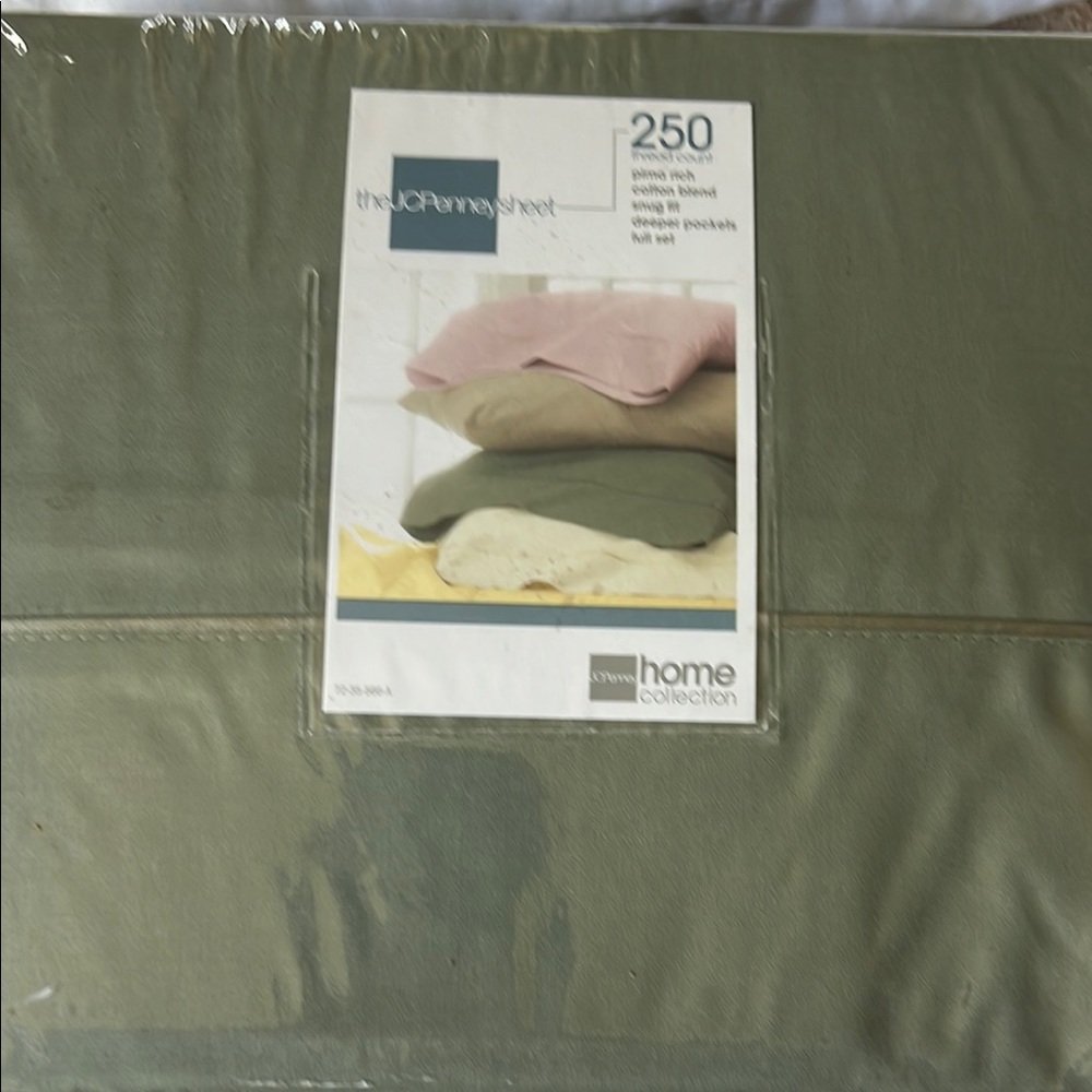 Green Sheet Set Full  250 thread count JCPenney